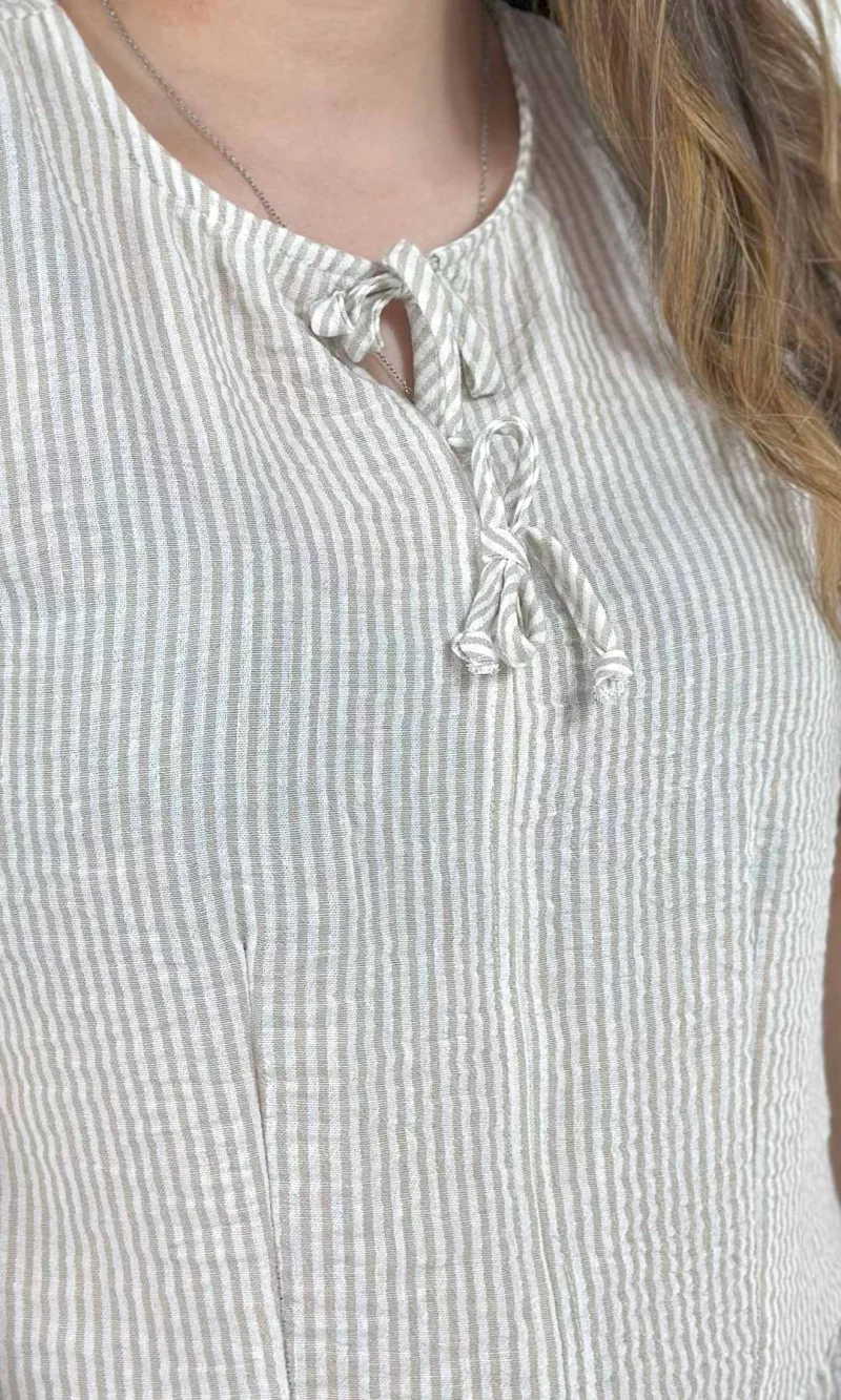 Blusa mujer manga corta rayas - Imagen 6