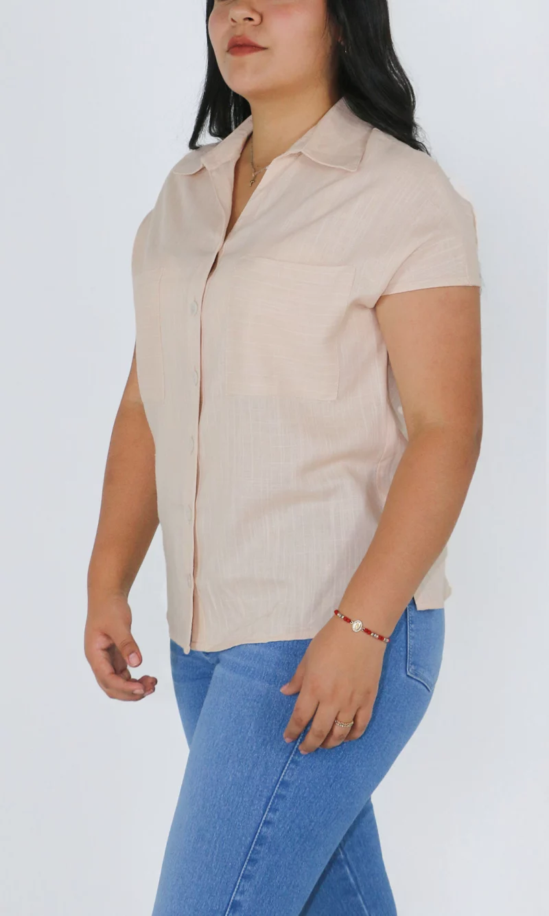 Blusa mujer manga corta rayas - Imagen 2