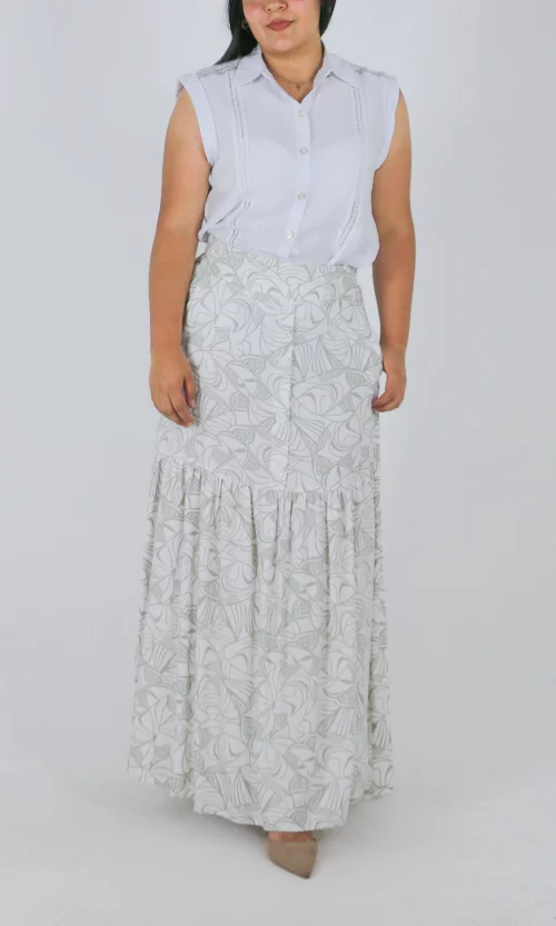 Falda mujer estampada