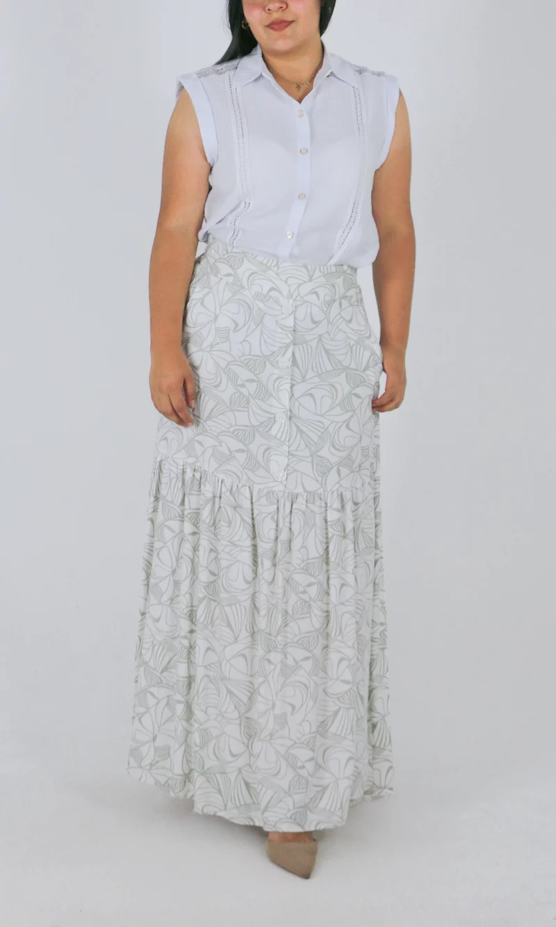 Falda mujer estampada