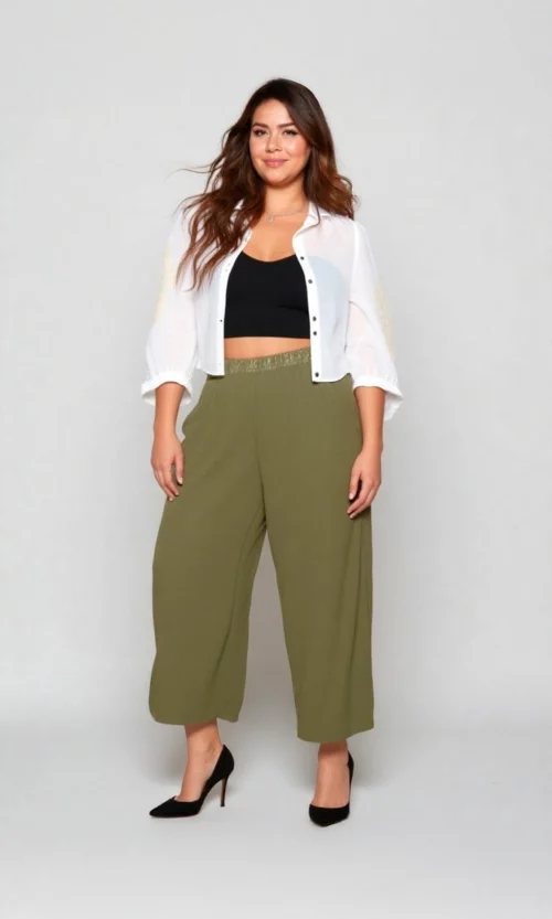 Pantalón mujer unicolor