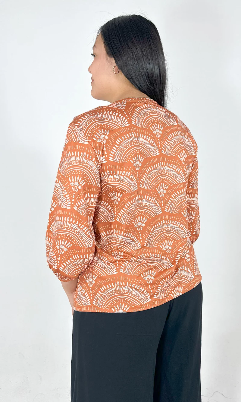 Camiseta mujer manga 3/4 estampada - Imagen 6