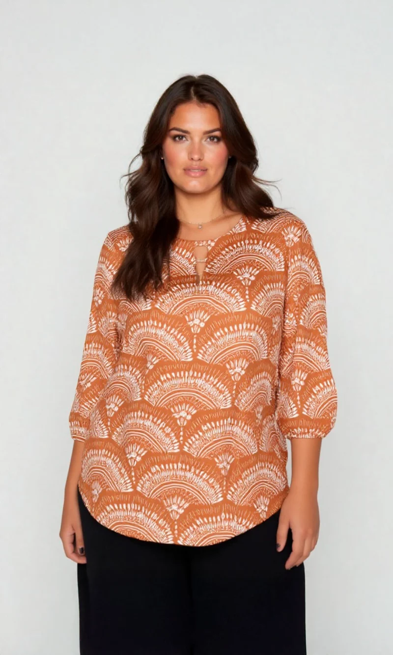 Camiseta mujer manga 3/4 estampada - Imagen 5