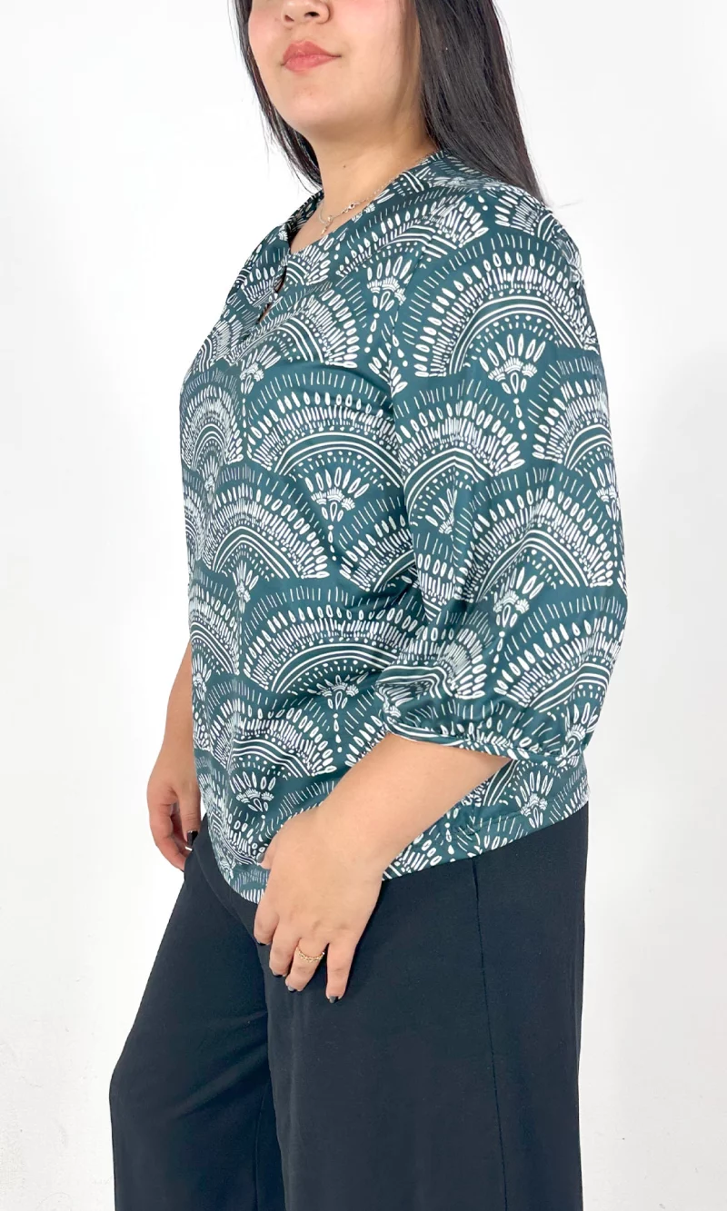Camiseta mujer manga 3/4 estampada - Imagen 3