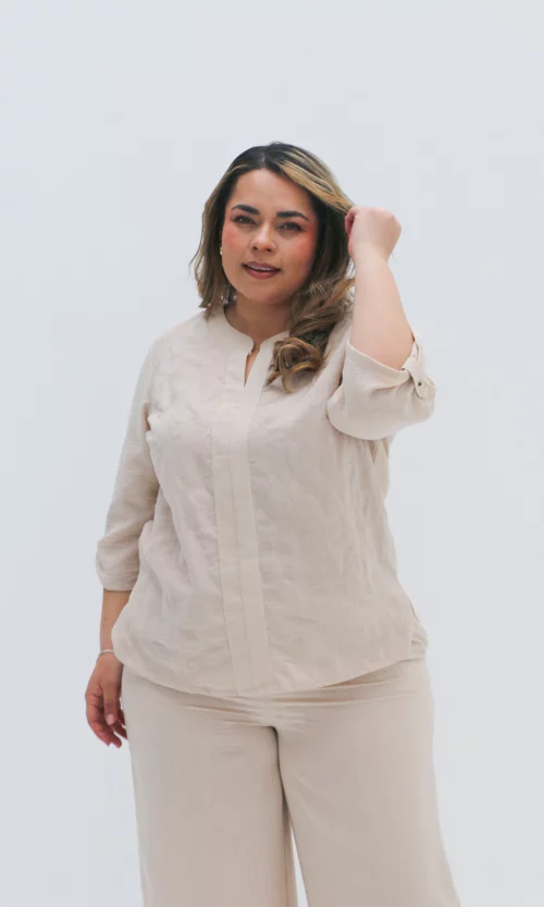 Blusa mujer manga 3/4 estampada