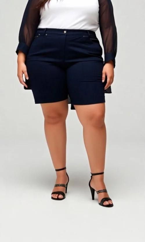 Bermuda mujer unicolor
