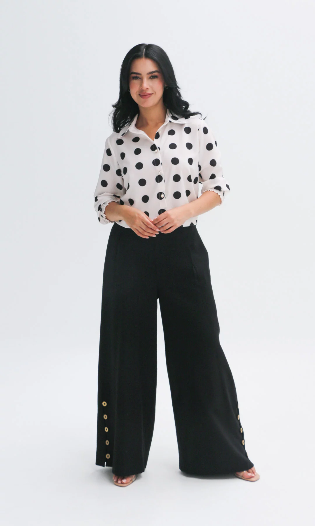 Pantalón mujer unicolor