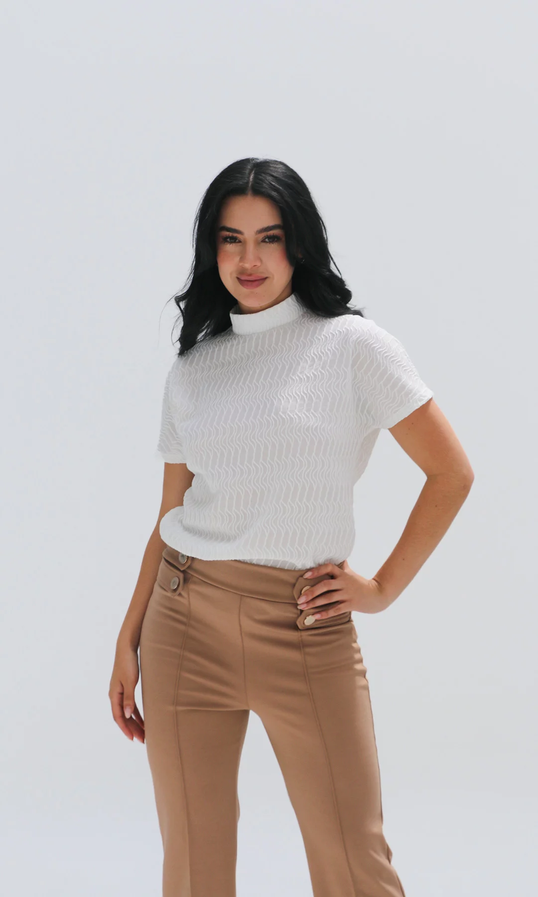 Camiseta mujer unicolor - Imagen 2