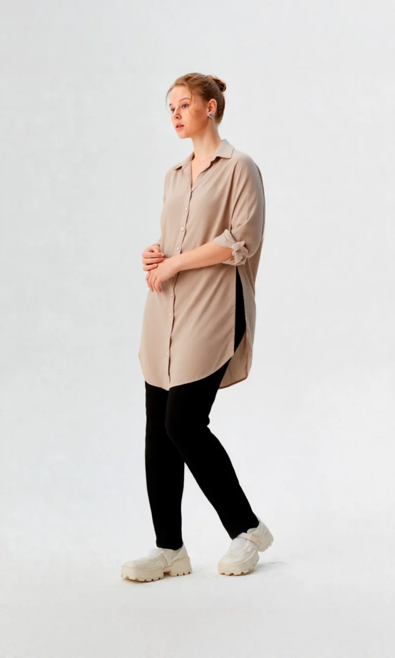 Blusa mujer manga 3/4 unicolor - Imagen 7