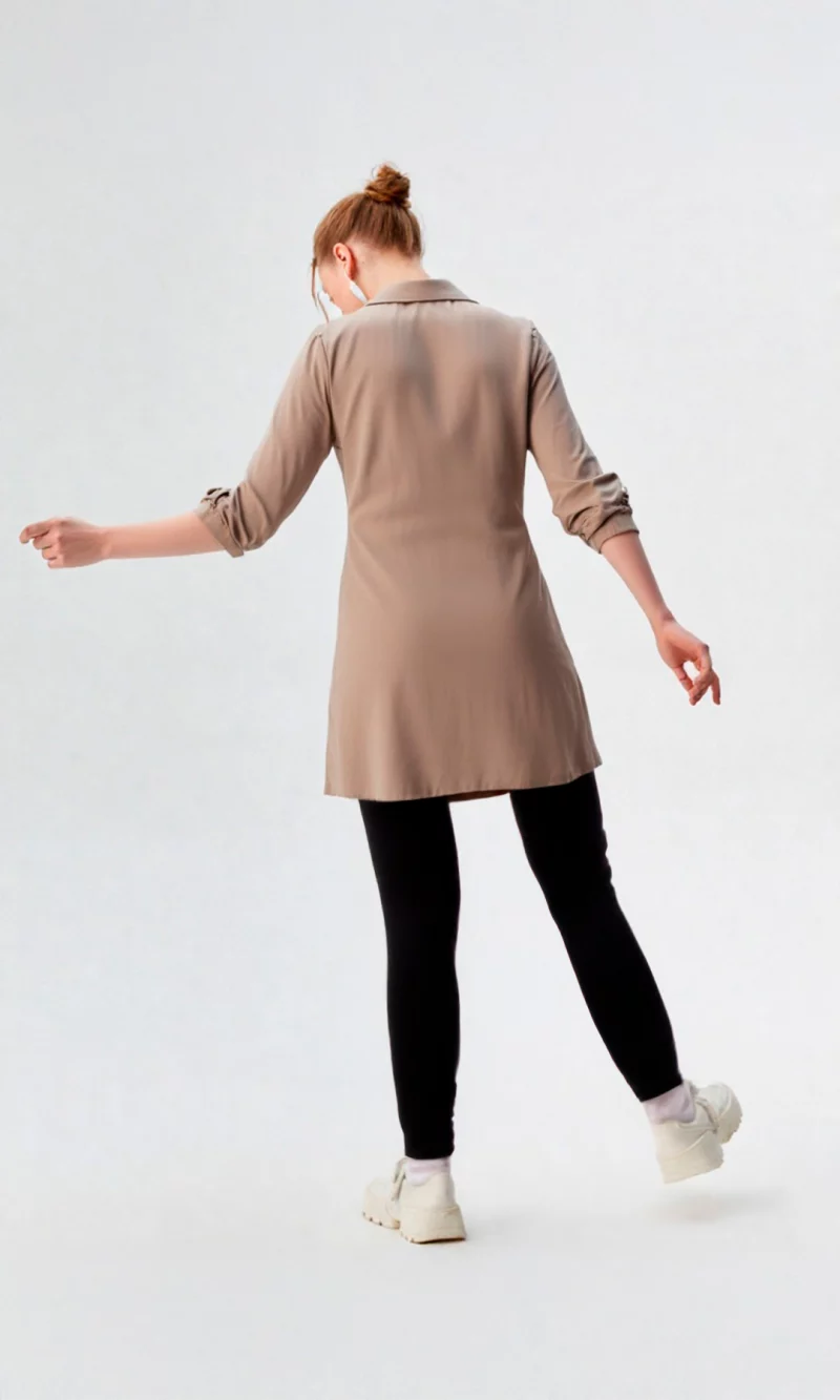 Blusa mujer manga 3/4 unicolor - Imagen 8