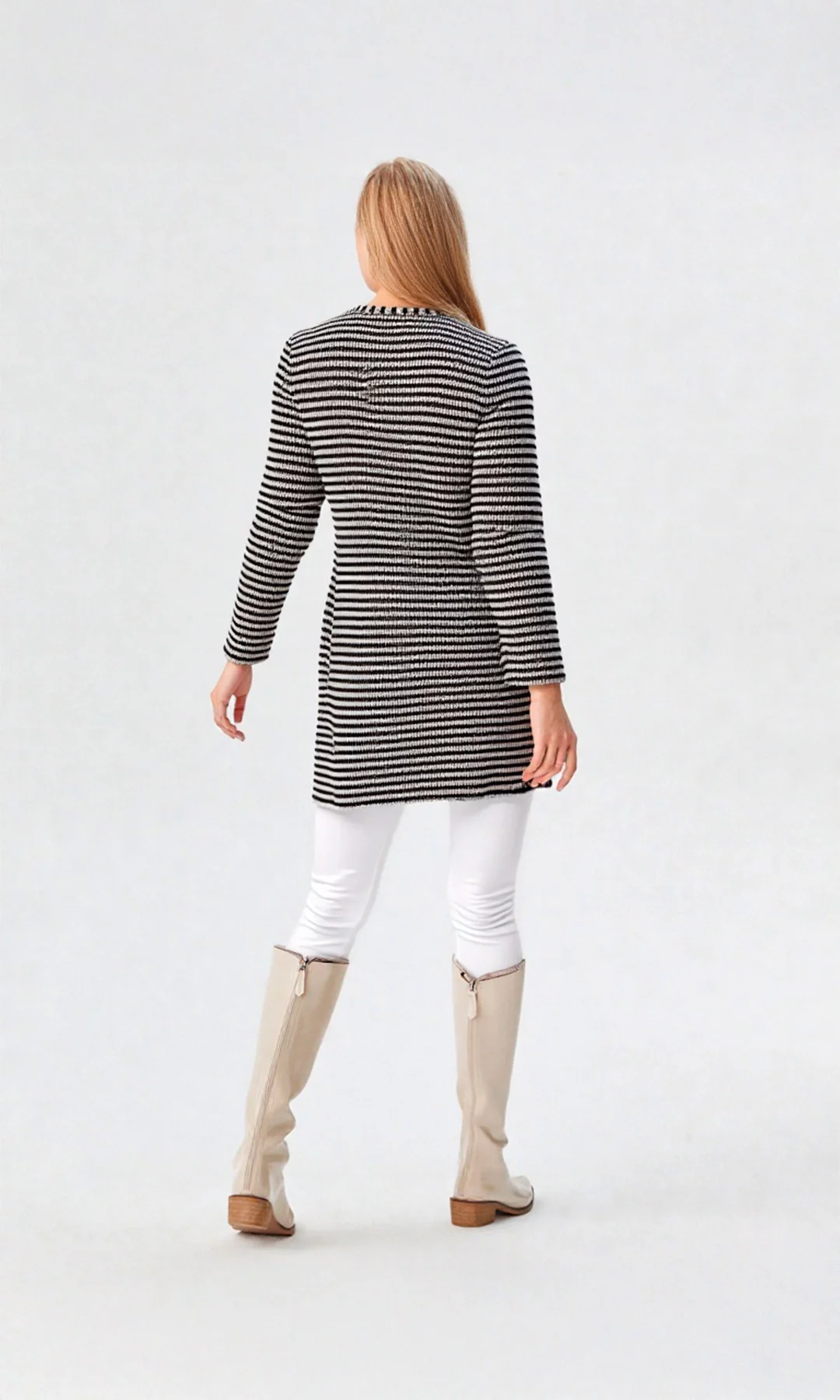 Ruana mujer manga larga unicolor - Imagen 9