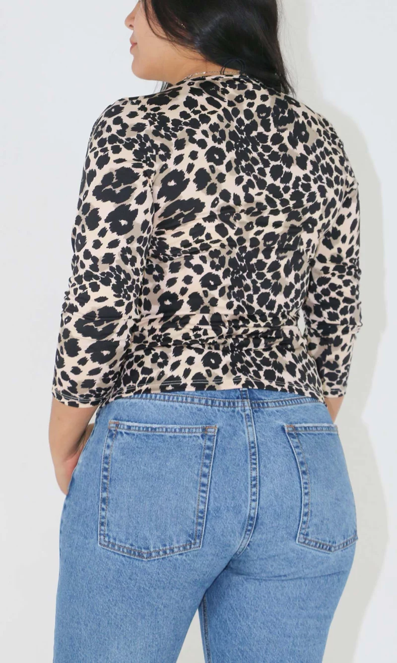 Camiseta mujer manga 3/4 estampada - Imagen 4