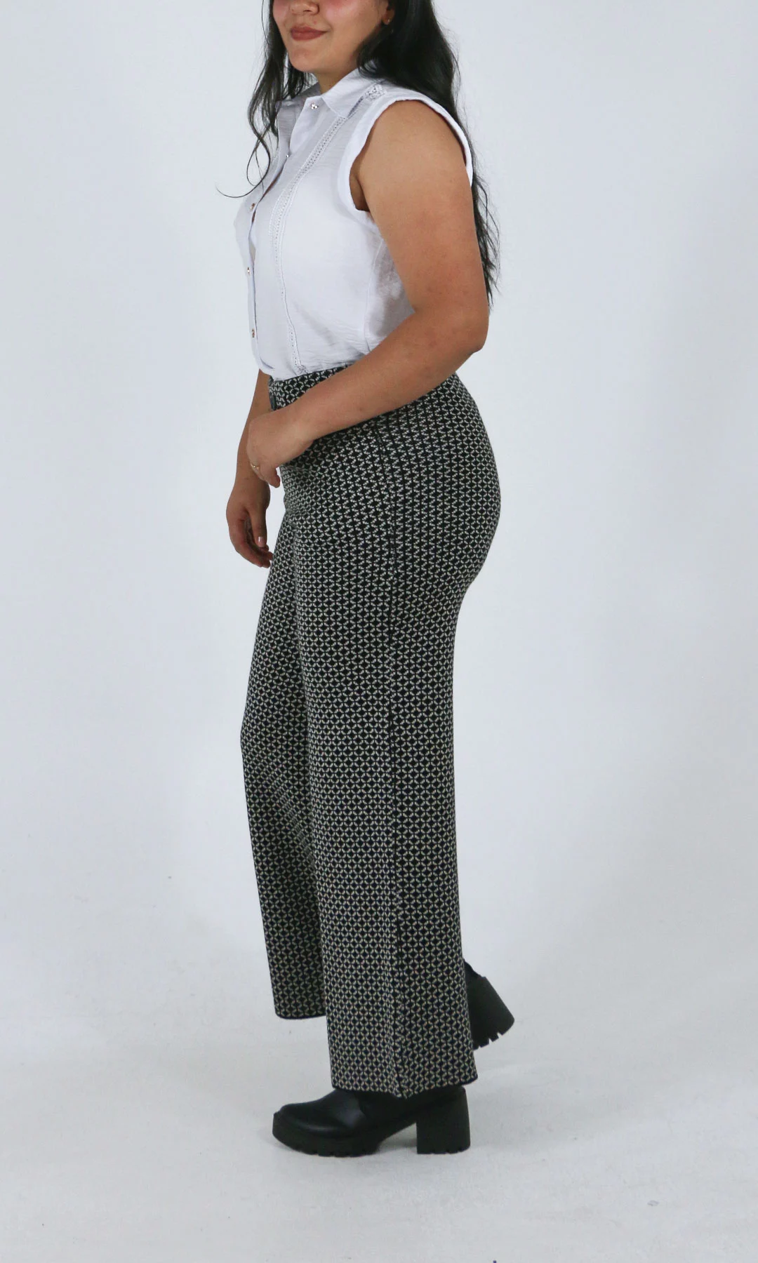 Pantalón mujer unicolor - Imagen 3