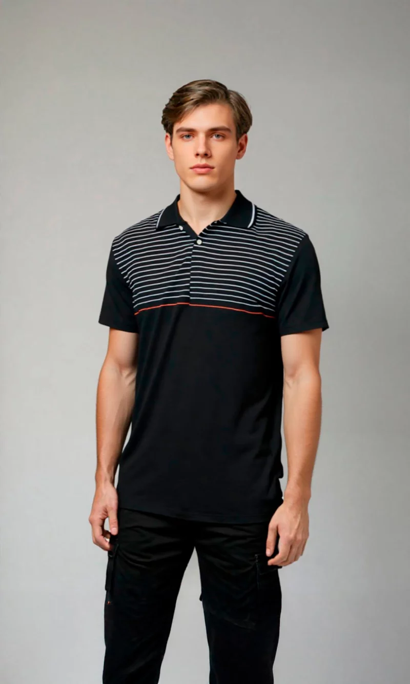 Polo hombre rayas