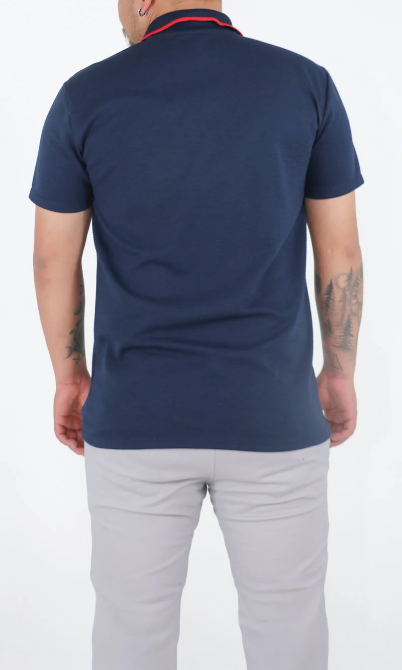Polo hombre unicolor - Imagen 3