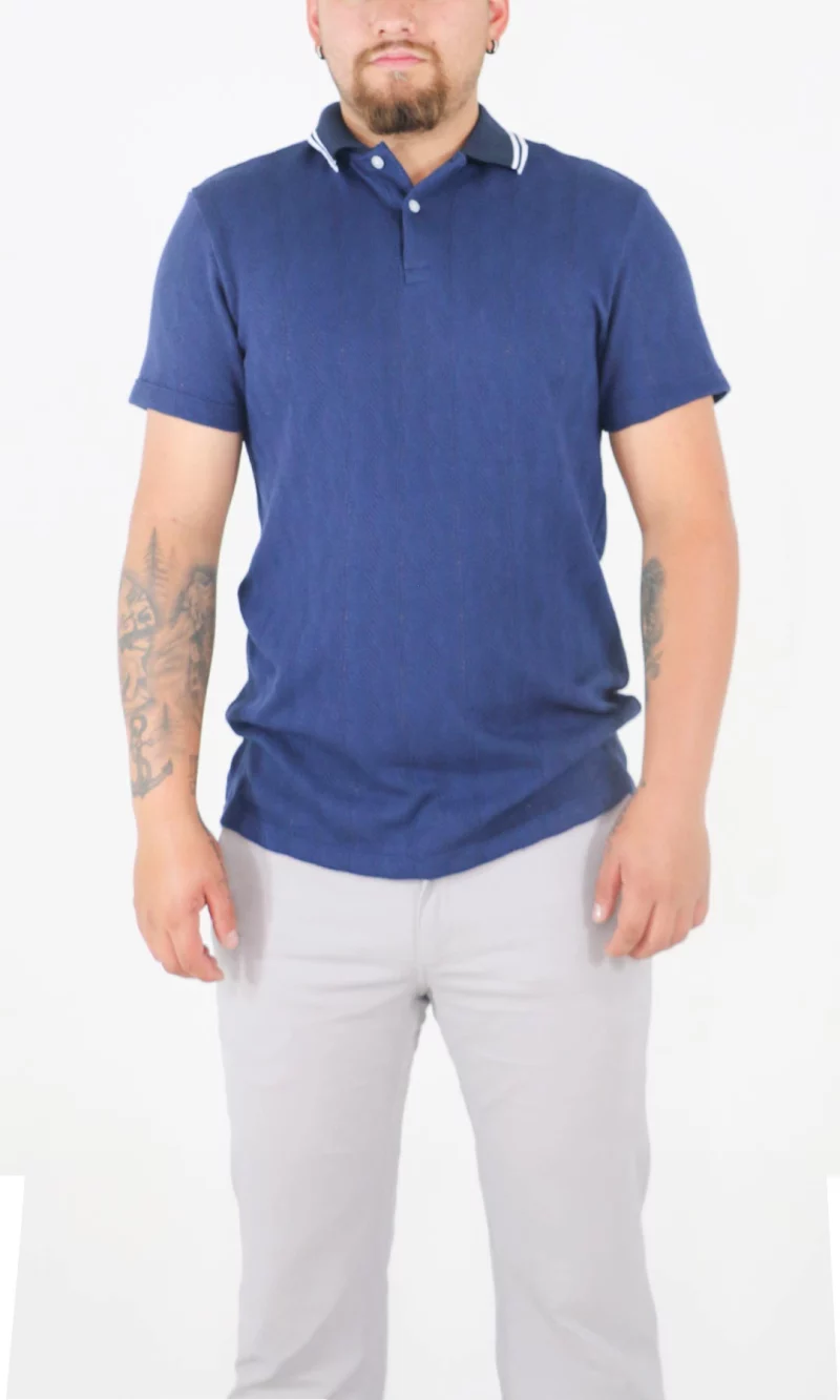 Polo hombre unicolor - Imagen 4