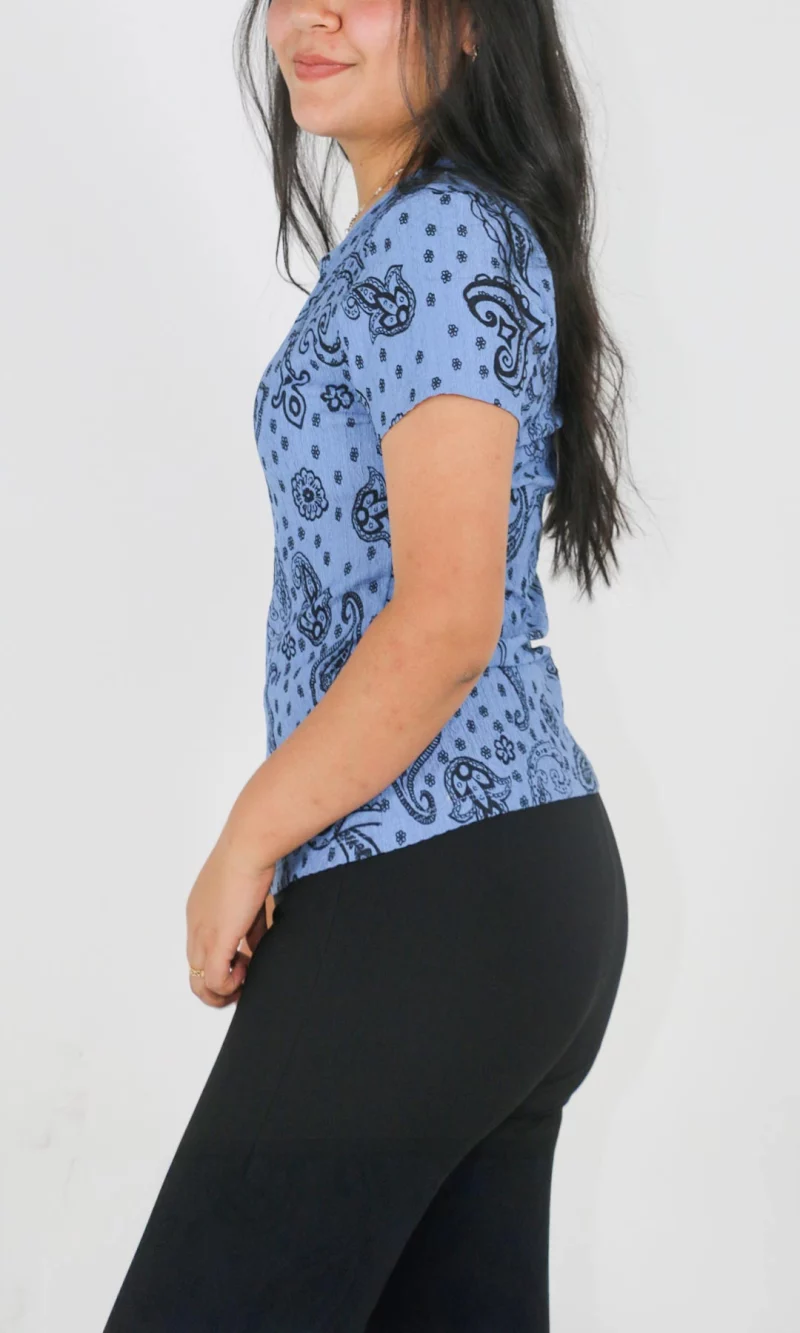 Camiseta mujer manga corta estampada - Imagen 3