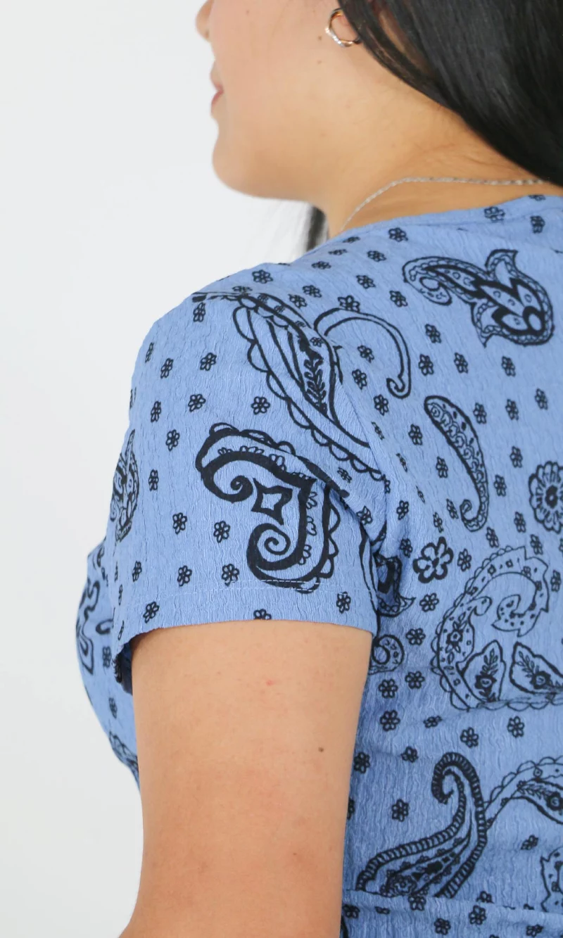 Camiseta mujer manga corta estampada - Imagen 4
