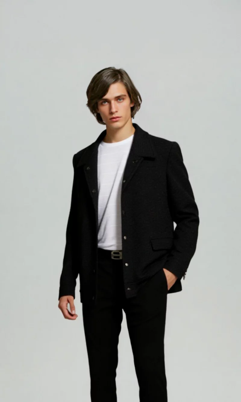 Chaqueta hombre unicolor - Imagen 5