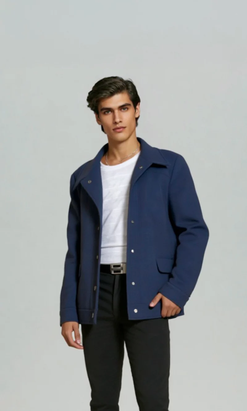 Chaqueta hombre unicolor - Imagen 2