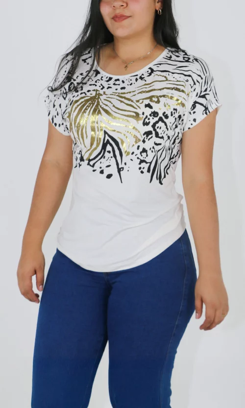 Camiseta mujer estampada