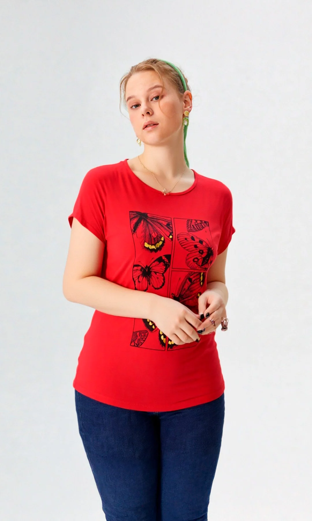 Camiseta mujer manga corta estampada - Imagen 6