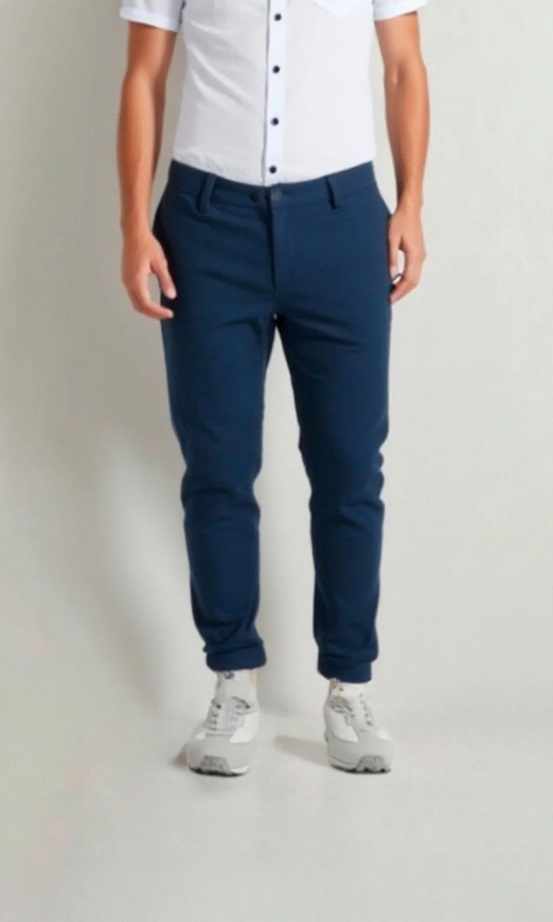 Pantalón hombre unicolor - Imagen 2