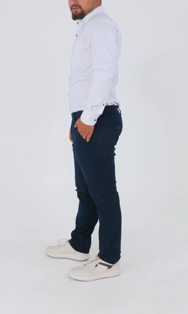 Pantalón hombre unicolor - Imagen 2