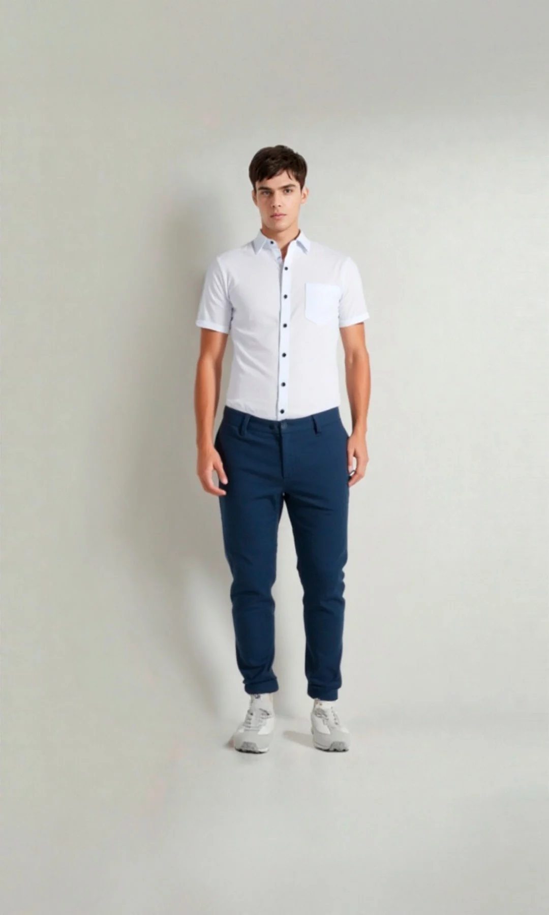 Pantalón hombre unicolor