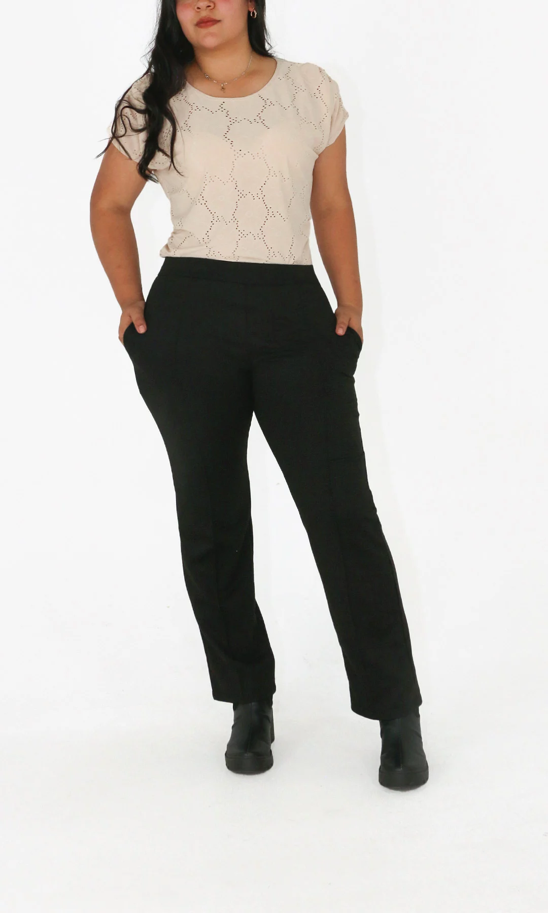 Pantalón mujer unicolor