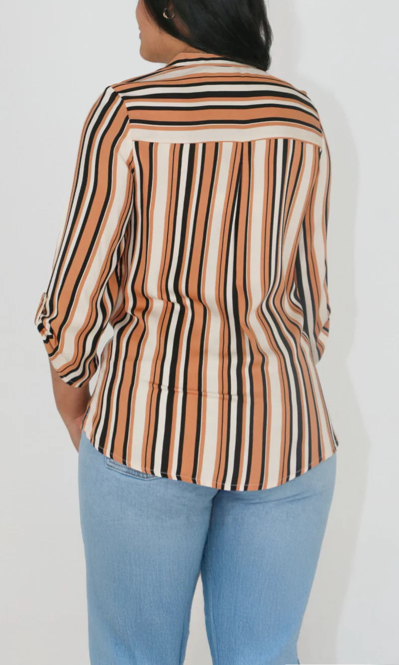 Blusa mujer manga 3/4 rayas - Imagen 7