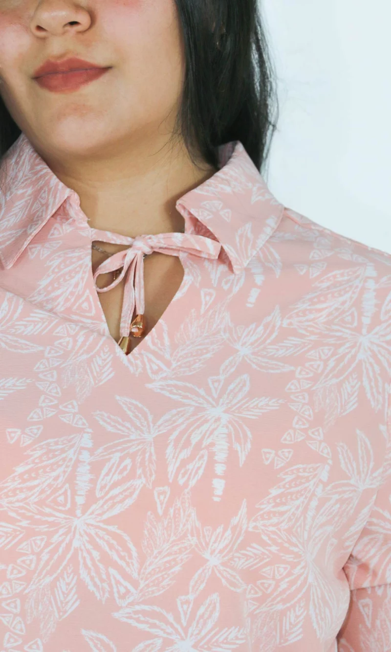 Blusa mujer manga corta estampada - Imagen 3