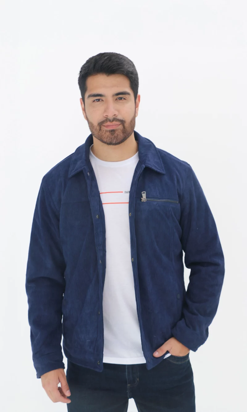 Chaqueta hombre unicolor - Imagen 4