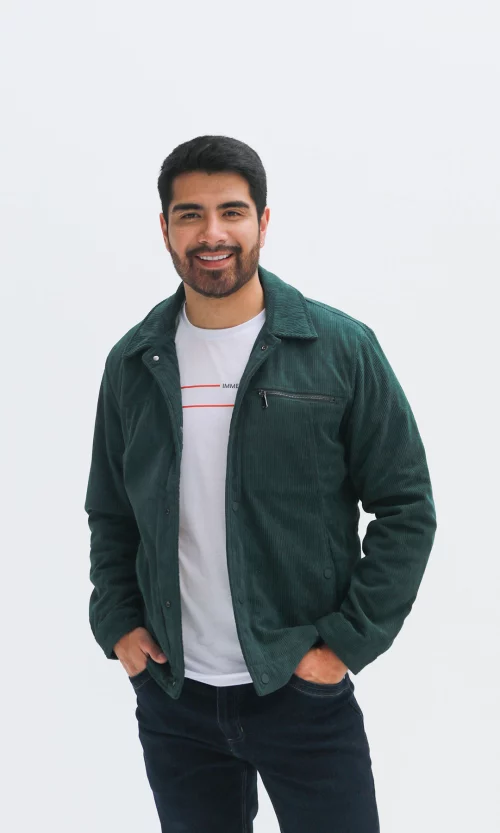 Chaqueta hombre unicolor