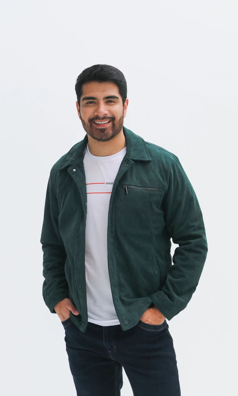 Chaqueta hombre unicolor