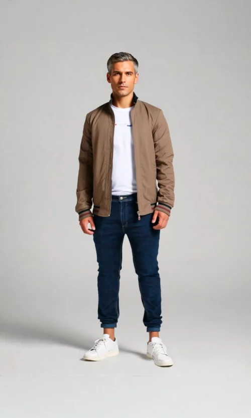 Chaqueta hombre unicolor