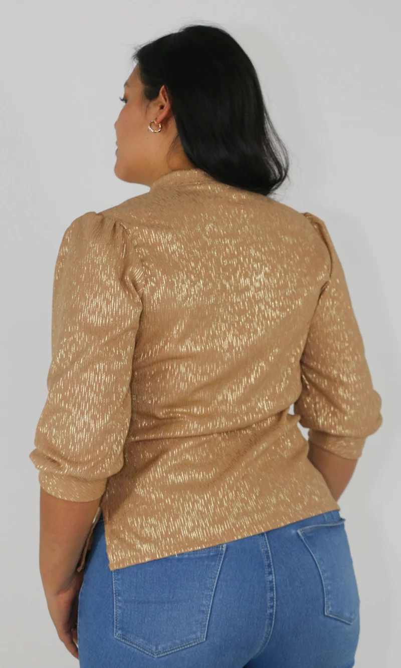Blusa mujer manga 3/4 unicolor - Imagen 10