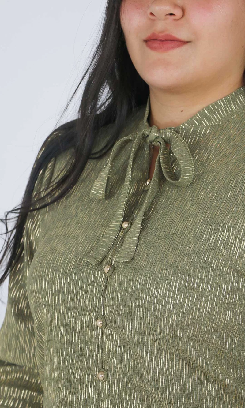 Blusa mujer manga 3/4 unicolor - Imagen 5