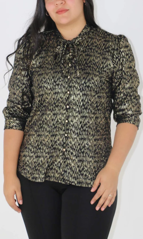 Blusa mujer manga 3/4 unicolor