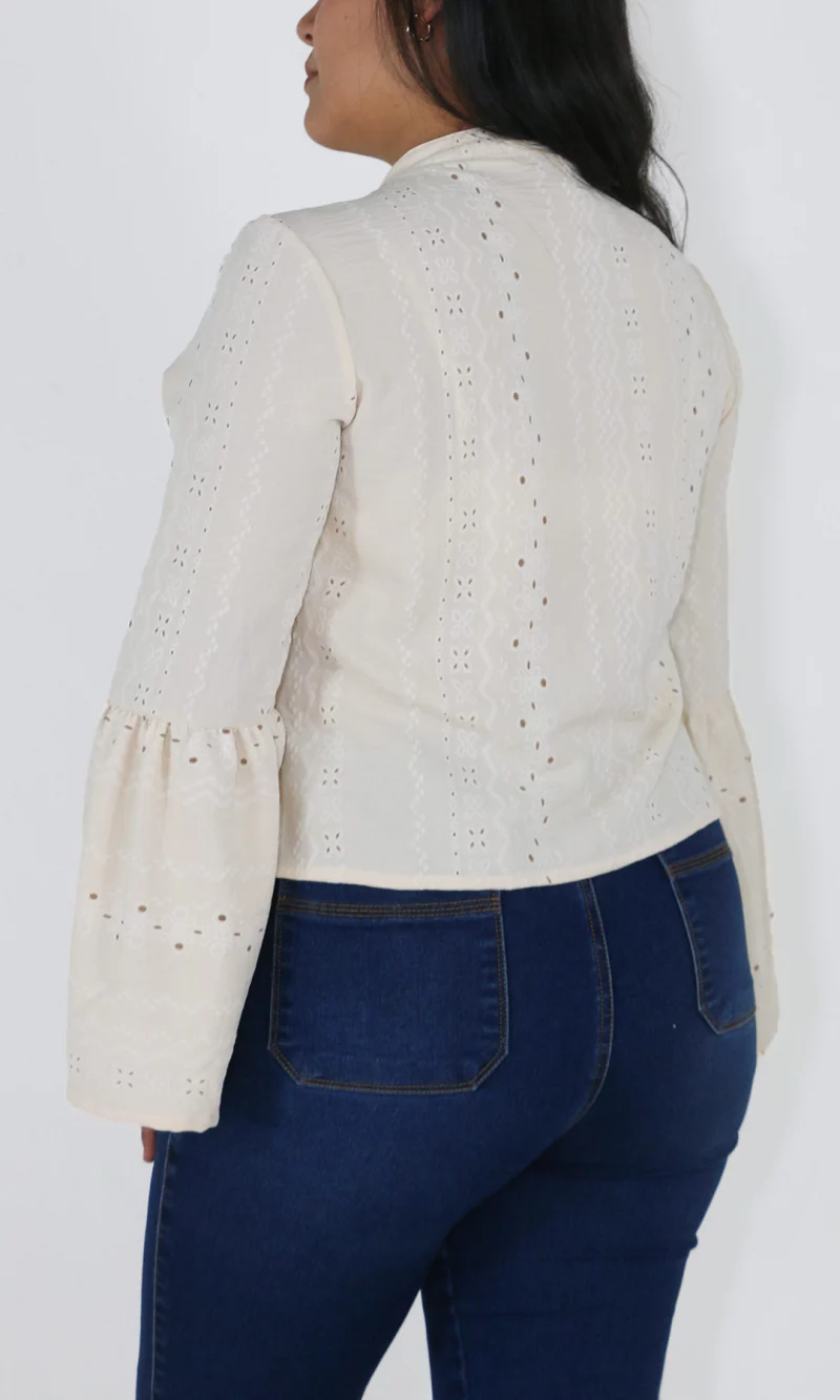 Blusa mujer manga larga estampada - Imagen 3