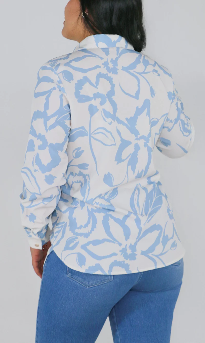 Blusa mujer manga larga estampada - Imagen 4
