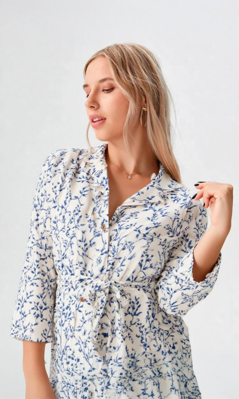 Blusa mujer manga 3/4 estampada - Imagen 5