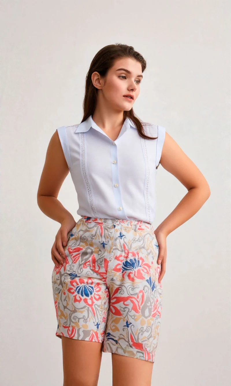 Bermuda mujer estampada - Imagen 2