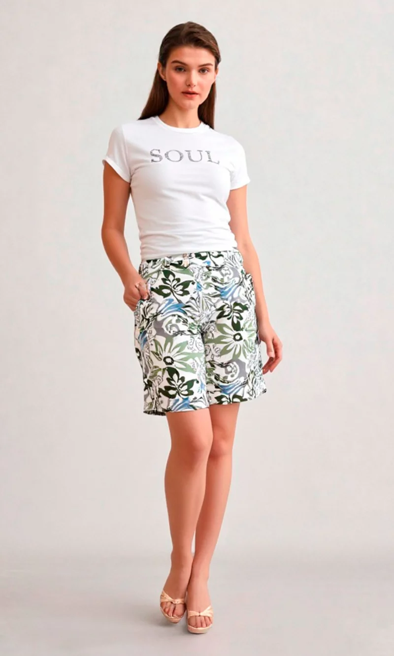 Bermuda mujer estampada - Imagen 5
