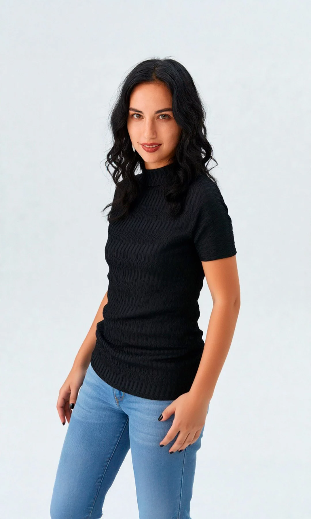 Camiseta mujer unicolor - Imagen 5