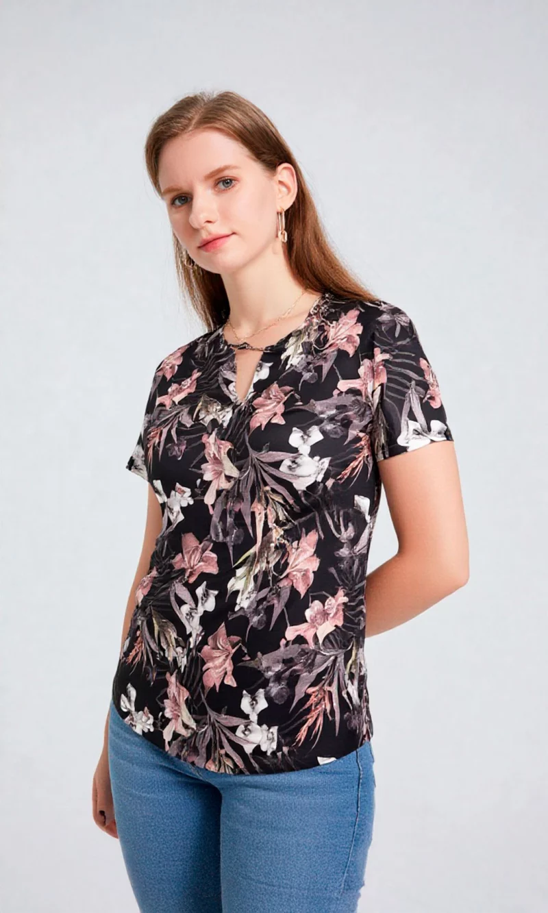 Camiseta mujer manga corta estampada - Imagen 5