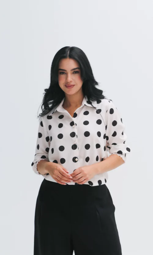 Blusa mujer manga 3/4 pepas