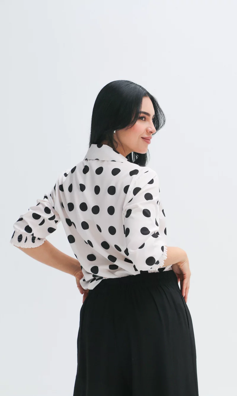 Blusa mujer manga 3/4 pepas - Imagen 3
