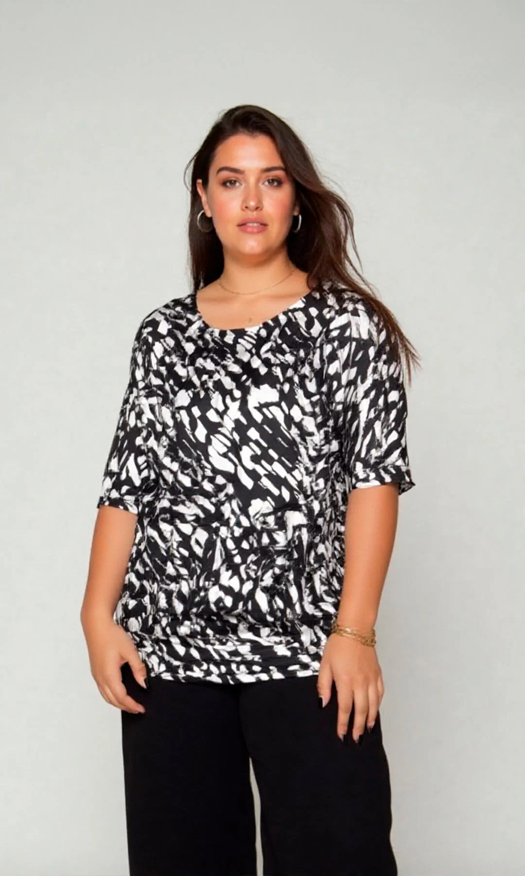 Camiseta mujer manga corta estampada