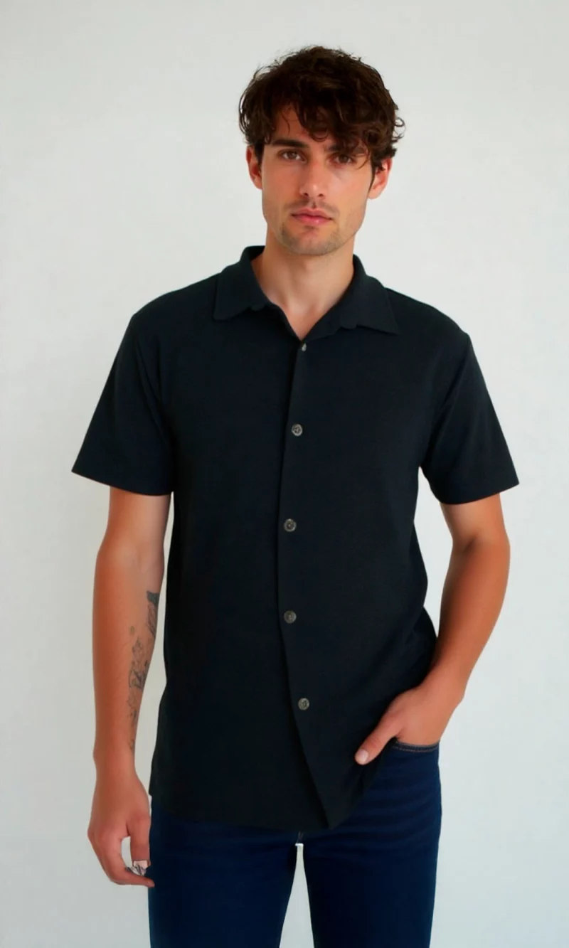 Polo hombre unicolor